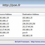 NetworkTrafficView – Surveillez votre trafic réseau.